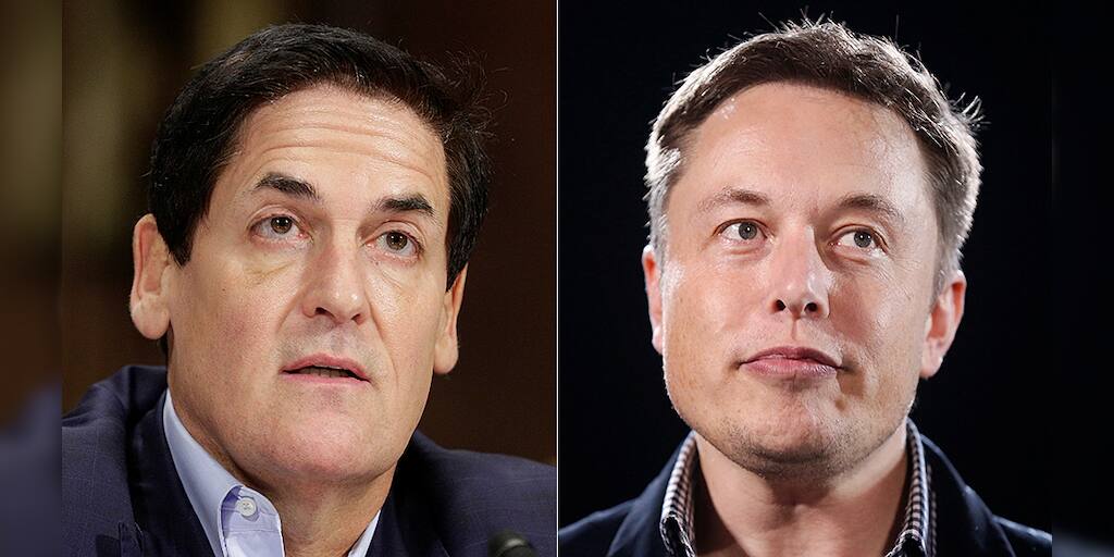 The Billionaires Elon Musk and Mark Cuban & the 7th largest Crypto Dogecoin