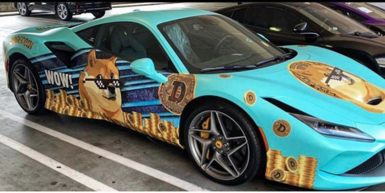 cryptocurrency vehicle wrap