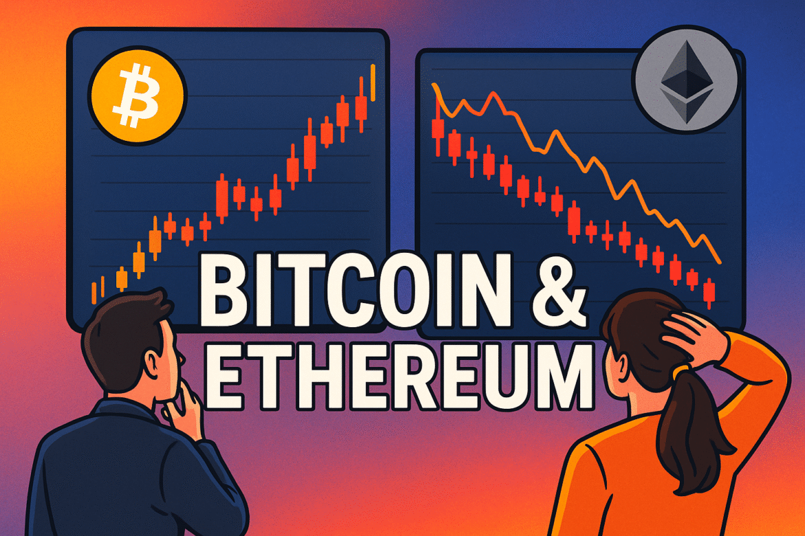 Bitcoin and Ethereum Slide as Crypto Market Volatility Returns