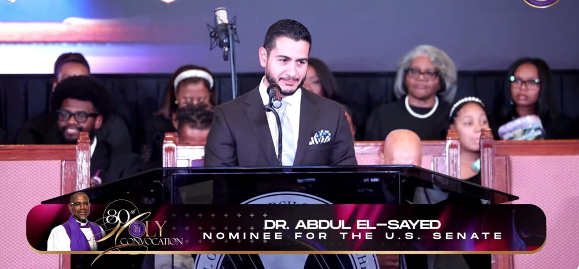 Muslim Senate Nominee Takes COGIC Platform as Michigan’s Christian-Muslim Debate Intensifies